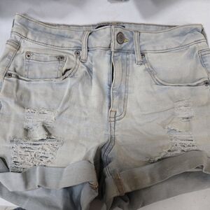 Aeropostale Blue Jean Shorts Distressed Cut-Offs